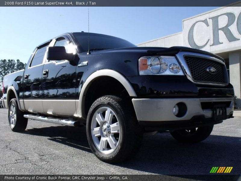 Black / Tan 2008 Ford F150 Lariat SuperCrew 4x4