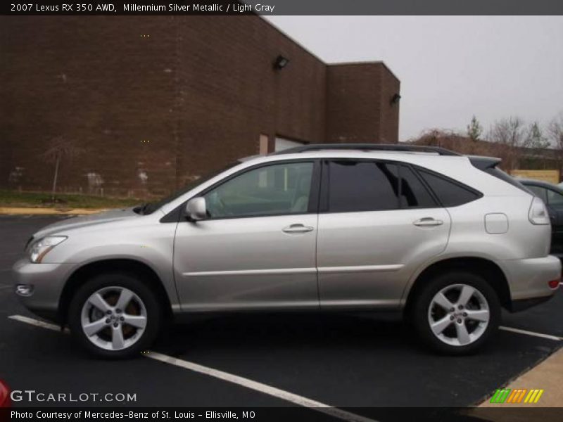 Millennium Silver Metallic / Light Gray 2007 Lexus RX 350 AWD