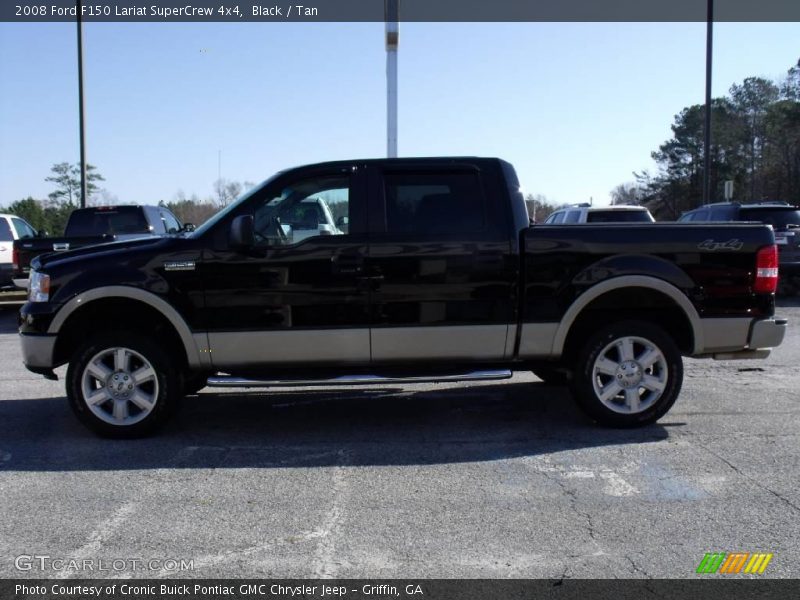 Black / Tan 2008 Ford F150 Lariat SuperCrew 4x4
