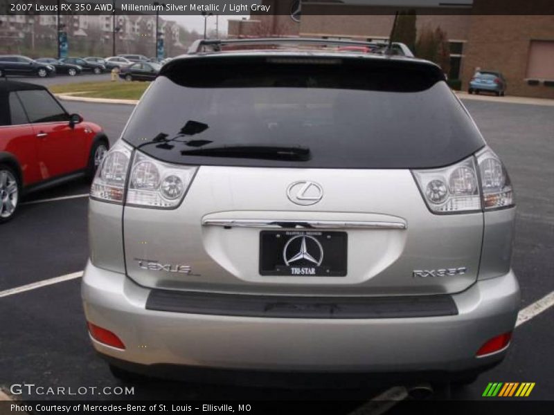 Millennium Silver Metallic / Light Gray 2007 Lexus RX 350 AWD