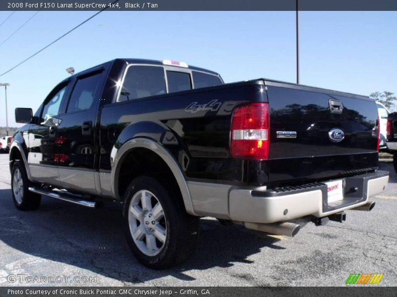 Black / Tan 2008 Ford F150 Lariat SuperCrew 4x4