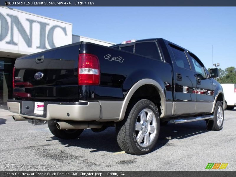 Black / Tan 2008 Ford F150 Lariat SuperCrew 4x4