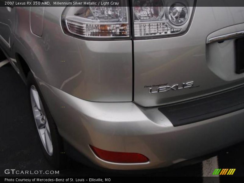 Millennium Silver Metallic / Light Gray 2007 Lexus RX 350 AWD