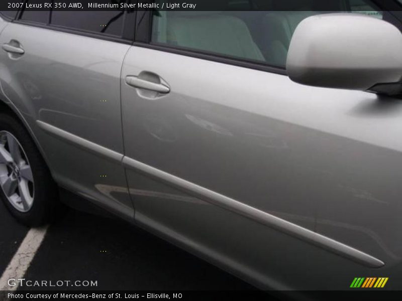 Millennium Silver Metallic / Light Gray 2007 Lexus RX 350 AWD