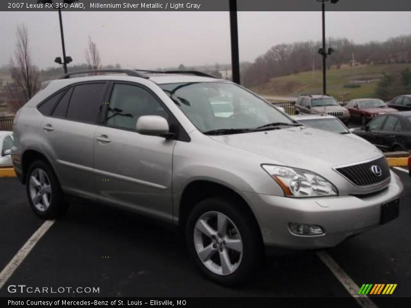 Millennium Silver Metallic / Light Gray 2007 Lexus RX 350 AWD