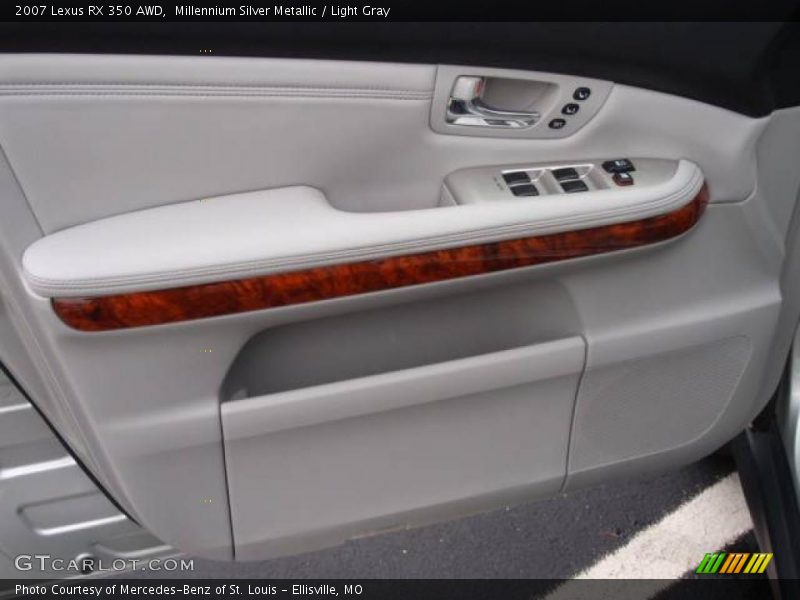 Millennium Silver Metallic / Light Gray 2007 Lexus RX 350 AWD