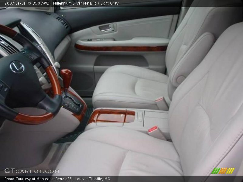 Millennium Silver Metallic / Light Gray 2007 Lexus RX 350 AWD