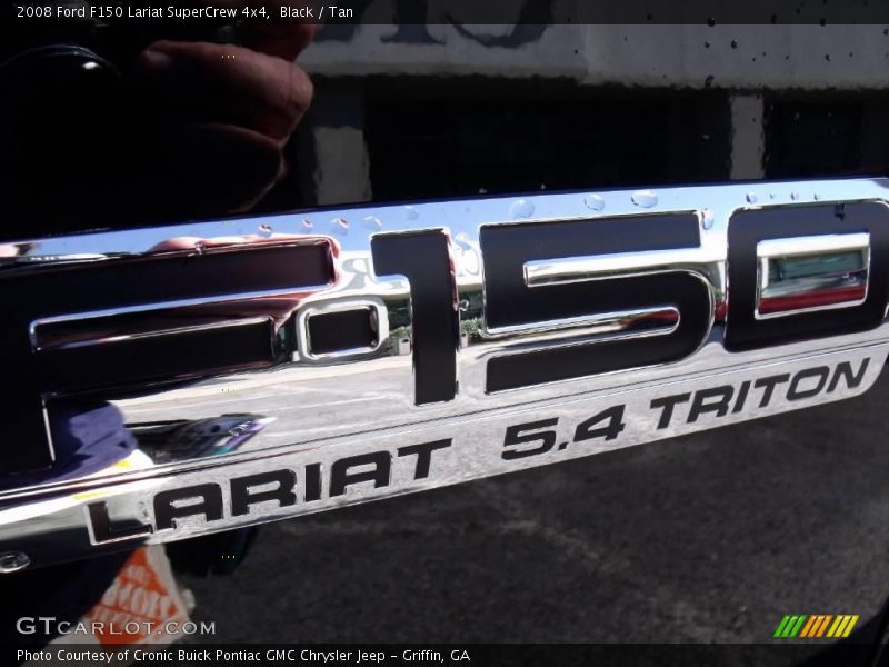 Black / Tan 2008 Ford F150 Lariat SuperCrew 4x4