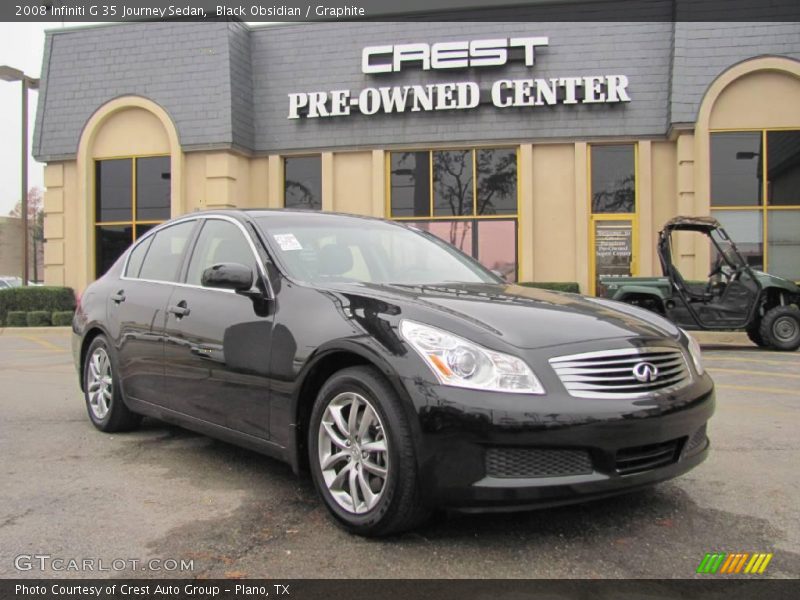 Black Obsidian / Graphite 2008 Infiniti G 35 Journey Sedan
