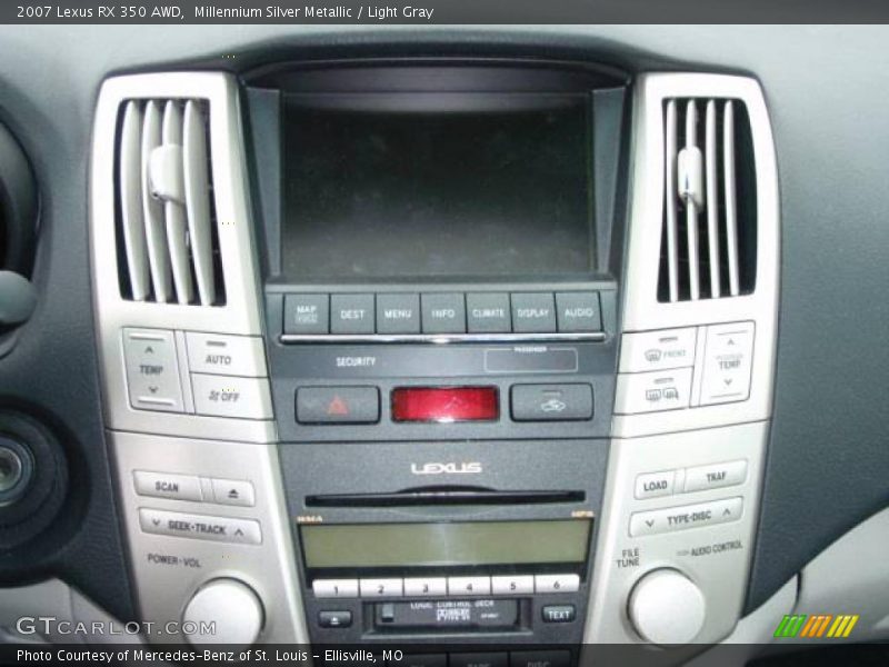 Millennium Silver Metallic / Light Gray 2007 Lexus RX 350 AWD