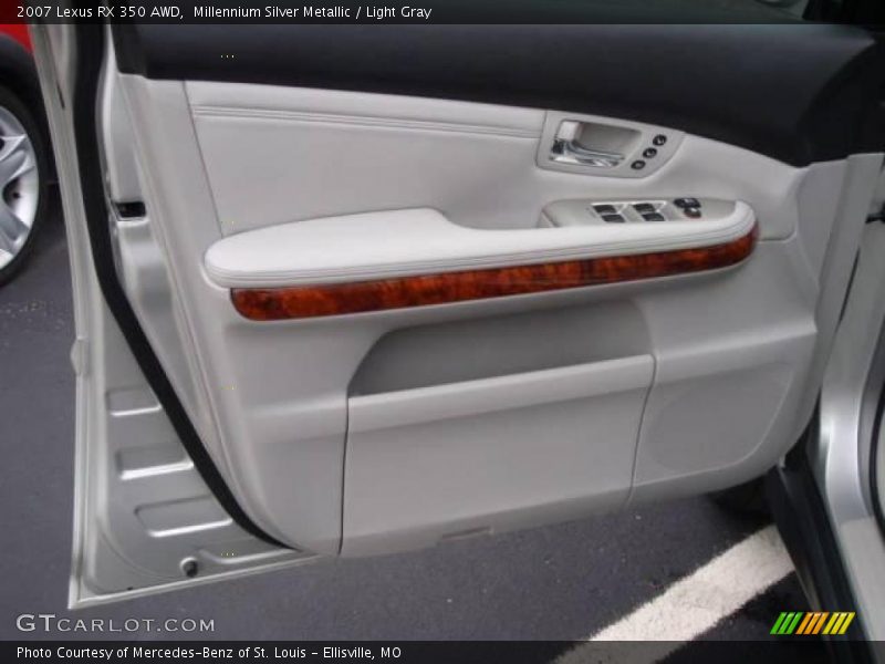 Millennium Silver Metallic / Light Gray 2007 Lexus RX 350 AWD