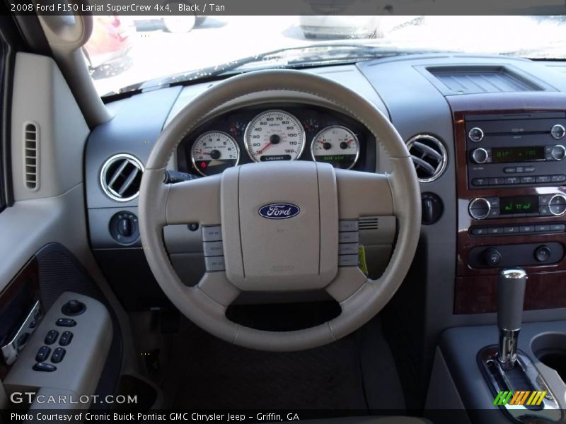 Black / Tan 2008 Ford F150 Lariat SuperCrew 4x4