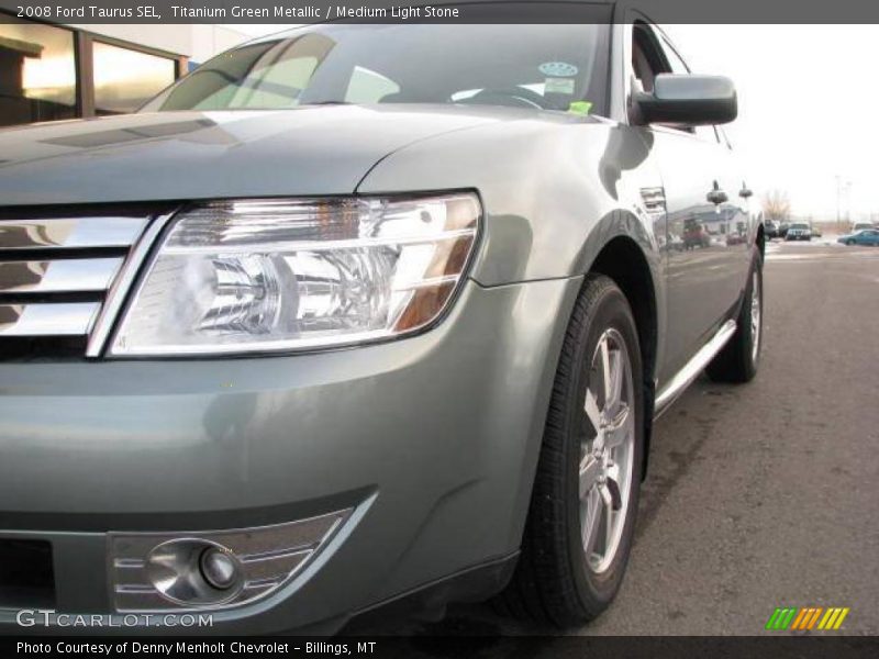Titanium Green Metallic / Medium Light Stone 2008 Ford Taurus SEL