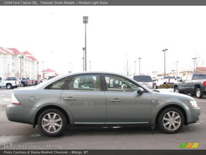 Titanium Green Metallic / Medium Light Stone 2008 Ford Taurus SEL