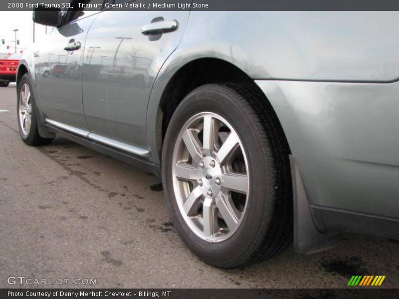Titanium Green Metallic / Medium Light Stone 2008 Ford Taurus SEL