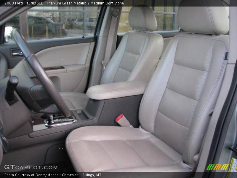 Titanium Green Metallic / Medium Light Stone 2008 Ford Taurus SEL