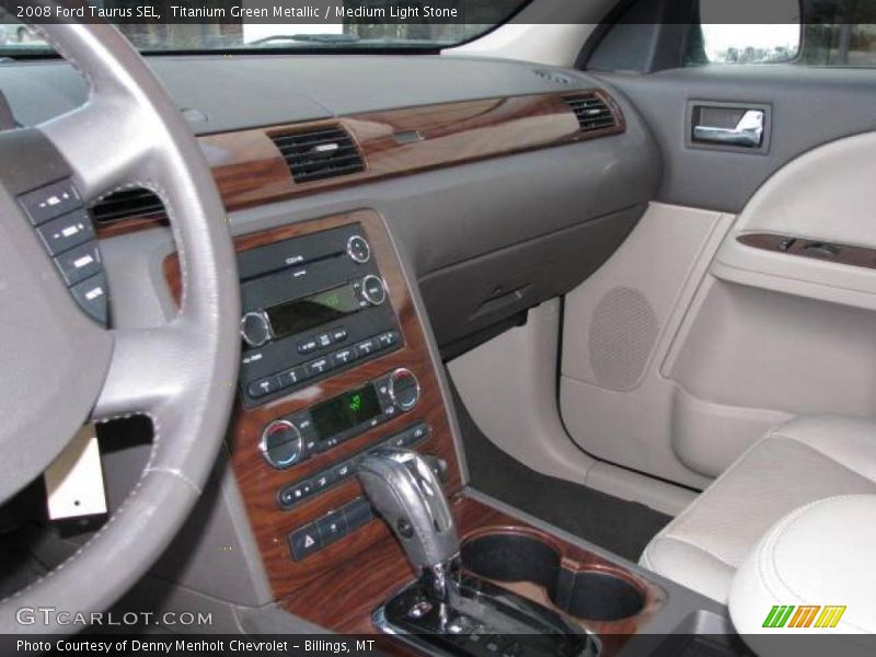 Titanium Green Metallic / Medium Light Stone 2008 Ford Taurus SEL