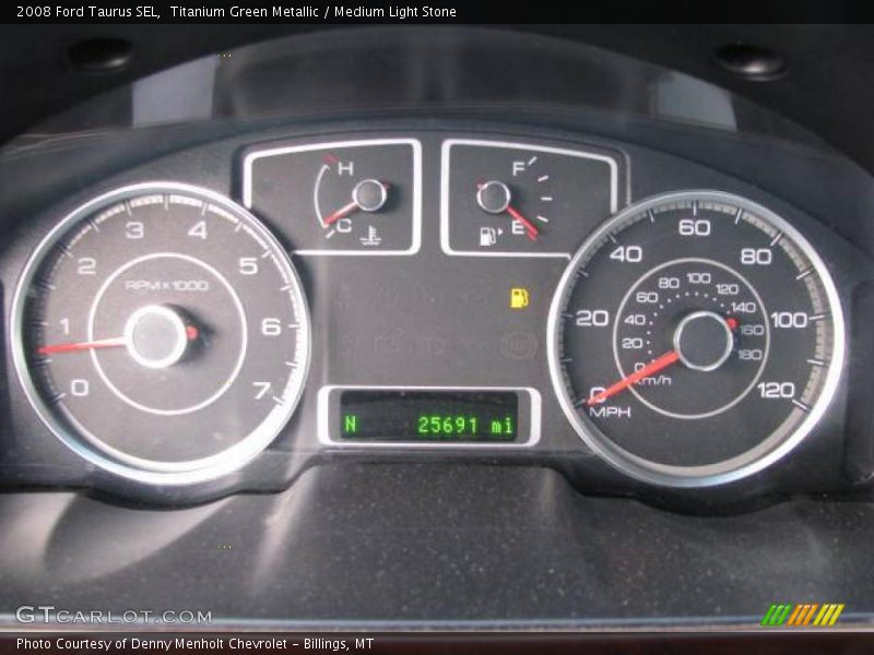 Titanium Green Metallic / Medium Light Stone 2008 Ford Taurus SEL