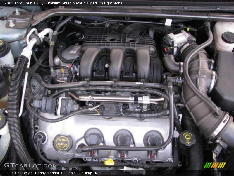 Titanium Green Metallic / Medium Light Stone 2008 Ford Taurus SEL