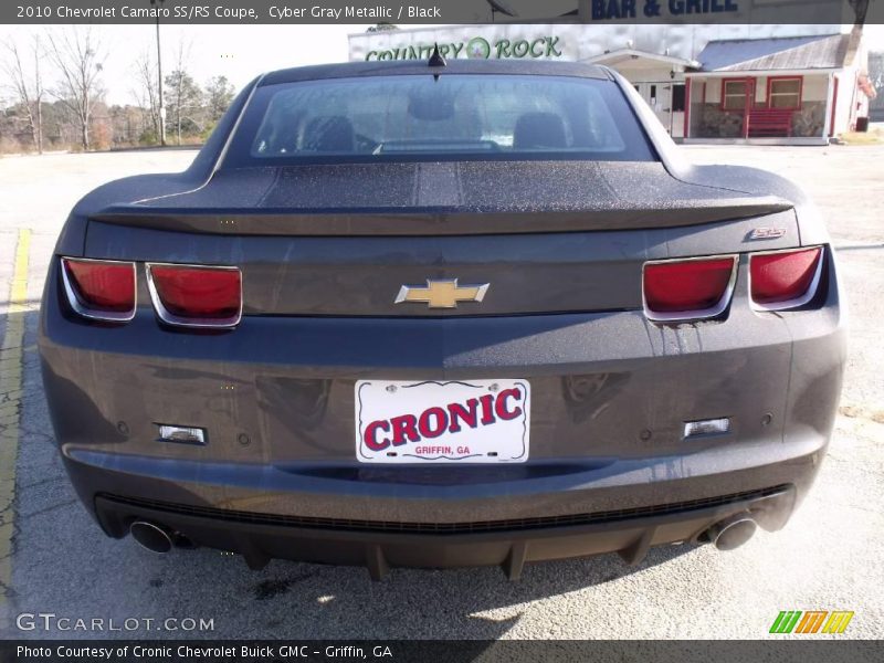 Cyber Gray Metallic / Black 2010 Chevrolet Camaro SS/RS Coupe