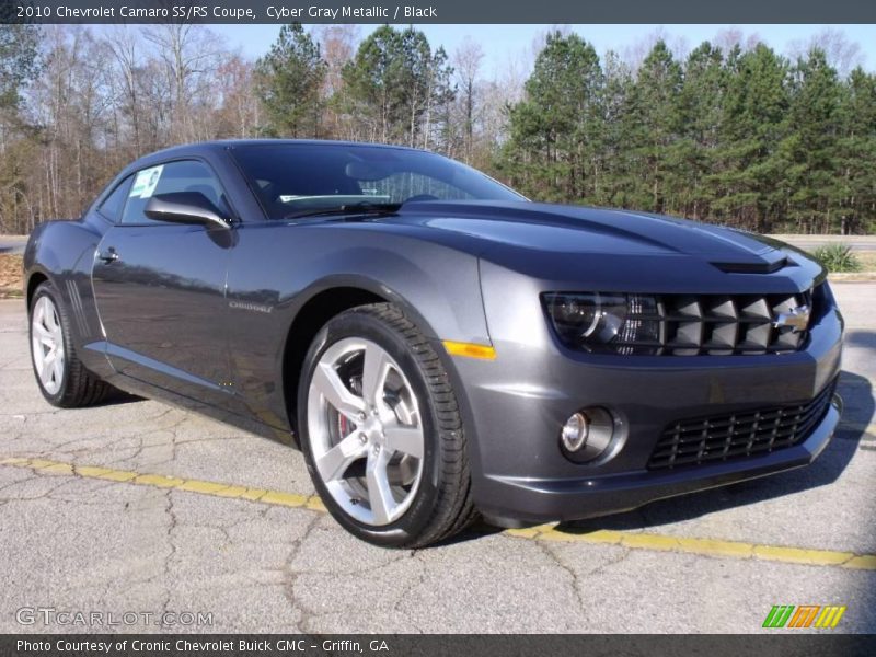 Cyber Gray Metallic / Black 2010 Chevrolet Camaro SS/RS Coupe