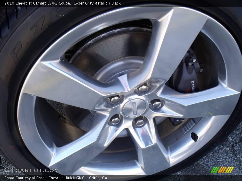 Cyber Gray Metallic / Black 2010 Chevrolet Camaro SS/RS Coupe