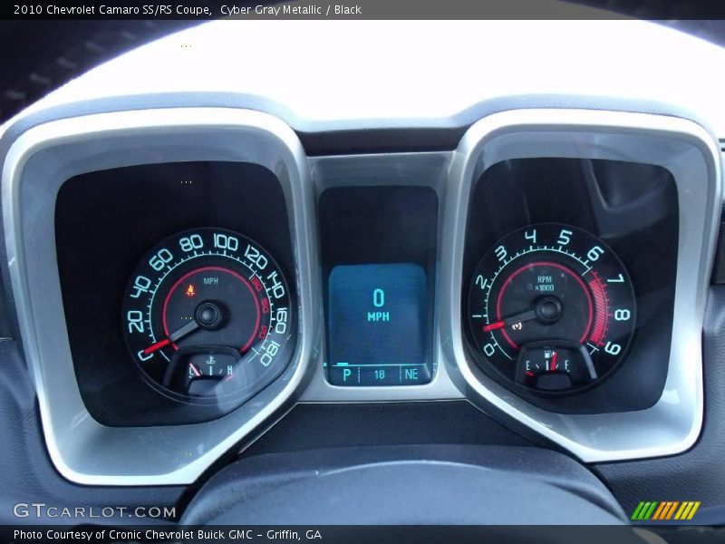 Cyber Gray Metallic / Black 2010 Chevrolet Camaro SS/RS Coupe