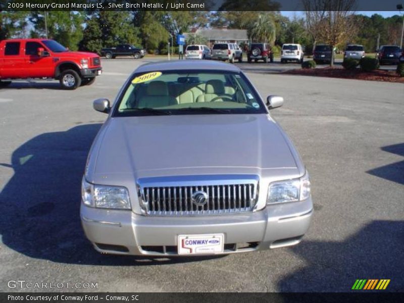 Silver Birch Metallic / Light Camel 2009 Mercury Grand Marquis LS