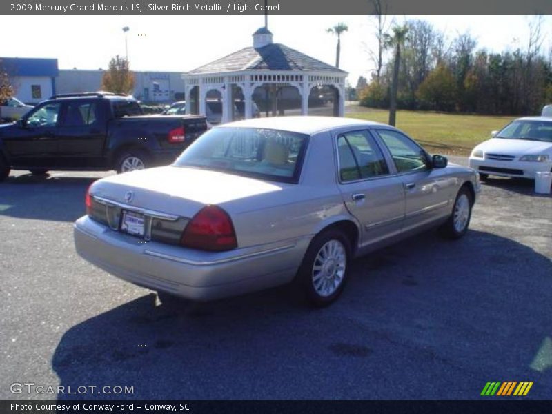 Silver Birch Metallic / Light Camel 2009 Mercury Grand Marquis LS