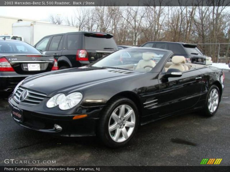 Black / Stone 2003 Mercedes-Benz SL 500 Roadster