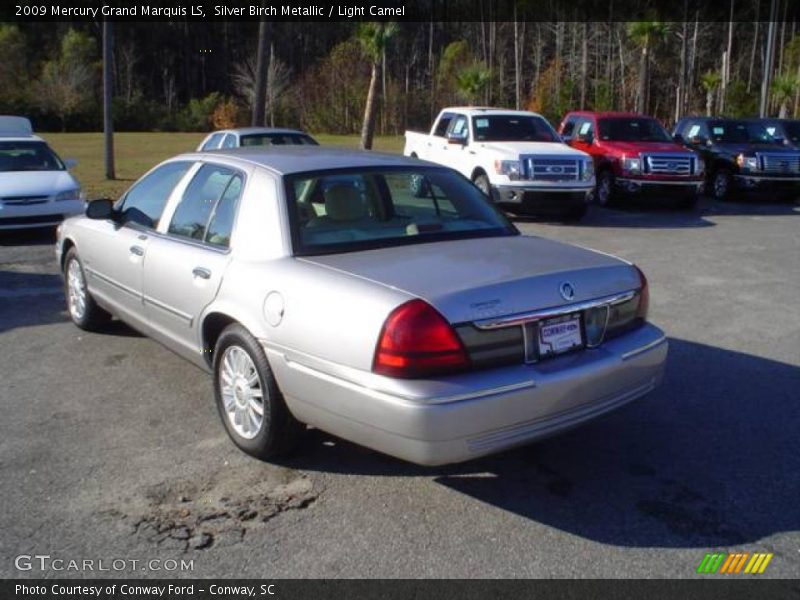 Silver Birch Metallic / Light Camel 2009 Mercury Grand Marquis LS