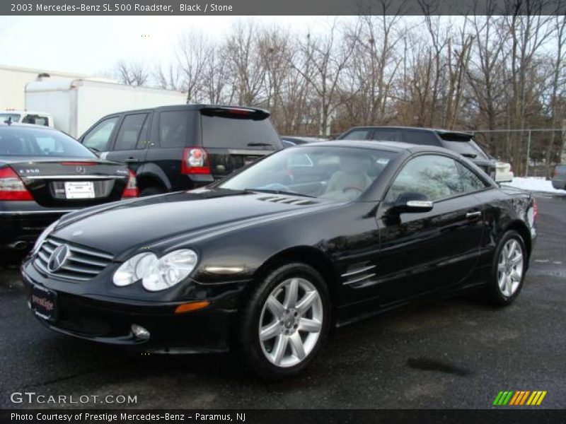 Black / Stone 2003 Mercedes-Benz SL 500 Roadster