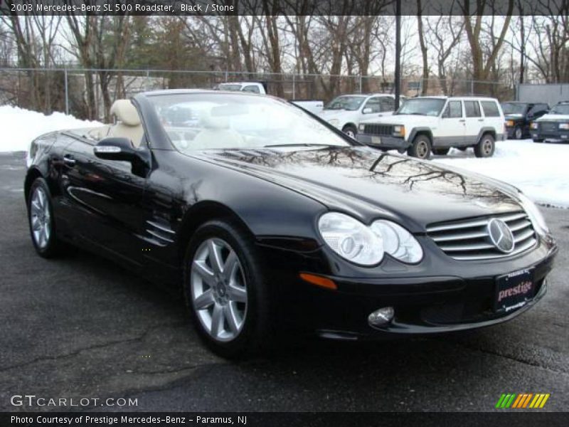 Black / Stone 2003 Mercedes-Benz SL 500 Roadster