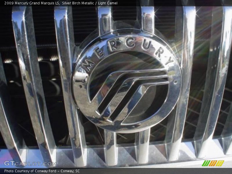 Silver Birch Metallic / Light Camel 2009 Mercury Grand Marquis LS