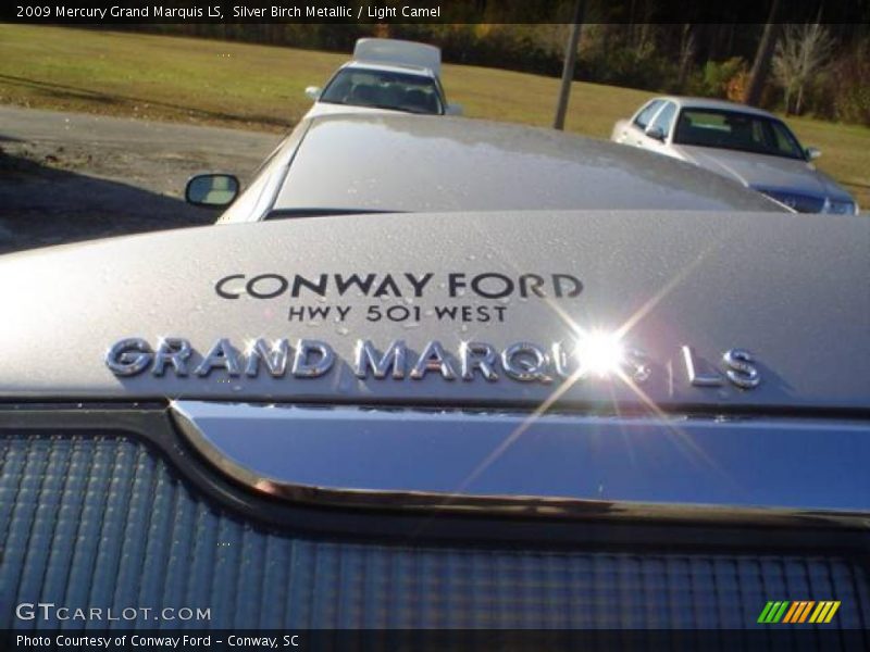 Silver Birch Metallic / Light Camel 2009 Mercury Grand Marquis LS
