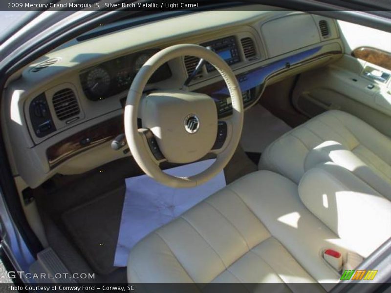 Silver Birch Metallic / Light Camel 2009 Mercury Grand Marquis LS