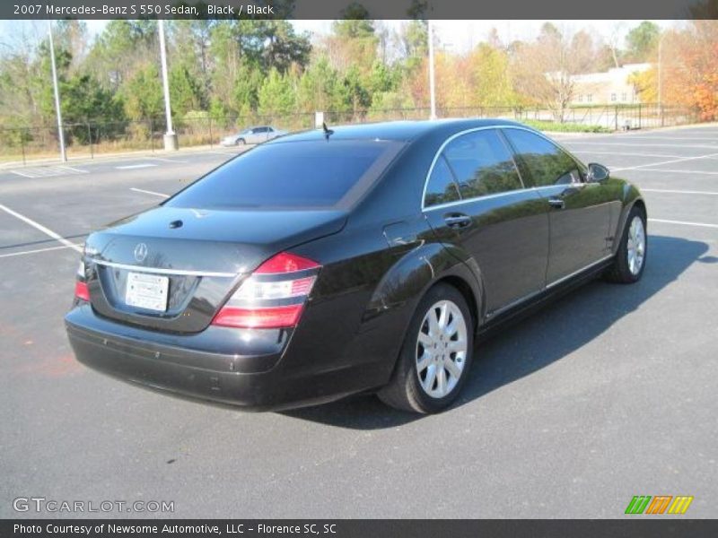 Black / Black 2007 Mercedes-Benz S 550 Sedan