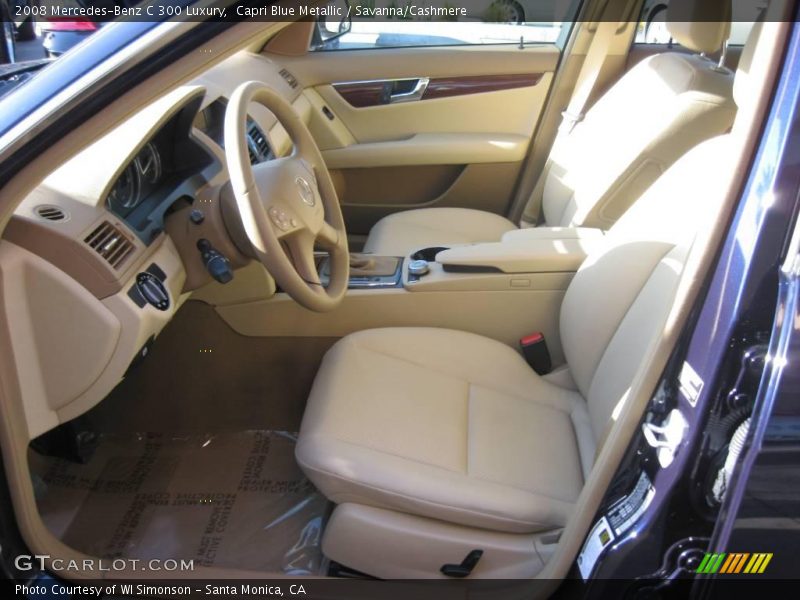 Capri Blue Metallic / Savanna/Cashmere 2008 Mercedes-Benz C 300 Luxury