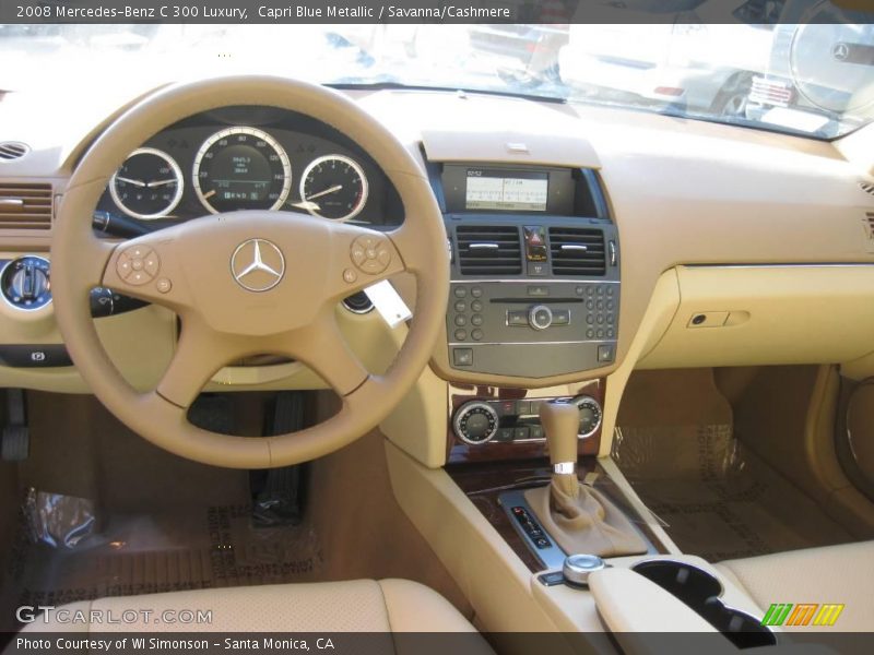 Capri Blue Metallic / Savanna/Cashmere 2008 Mercedes-Benz C 300 Luxury