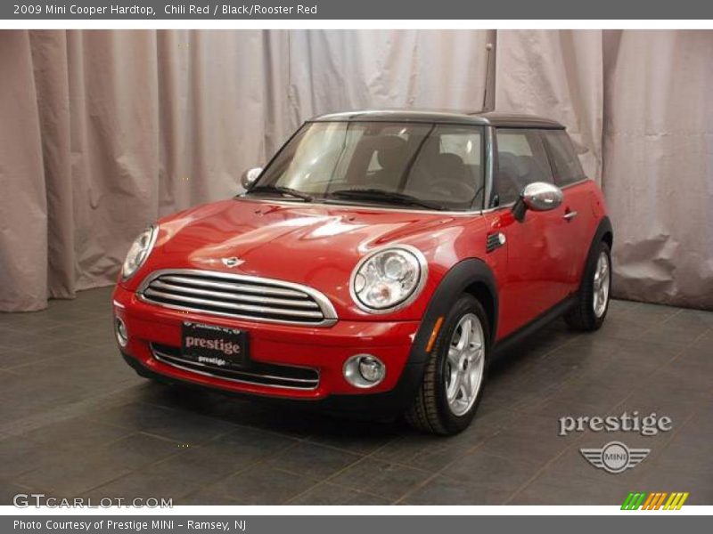 Chili Red / Black/Rooster Red 2009 Mini Cooper Hardtop