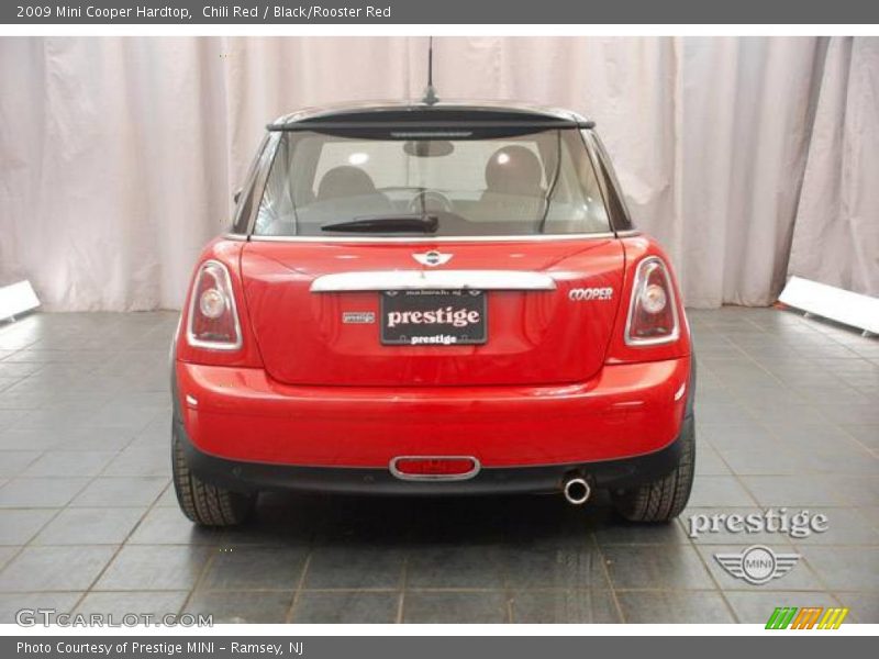 Chili Red / Black/Rooster Red 2009 Mini Cooper Hardtop
