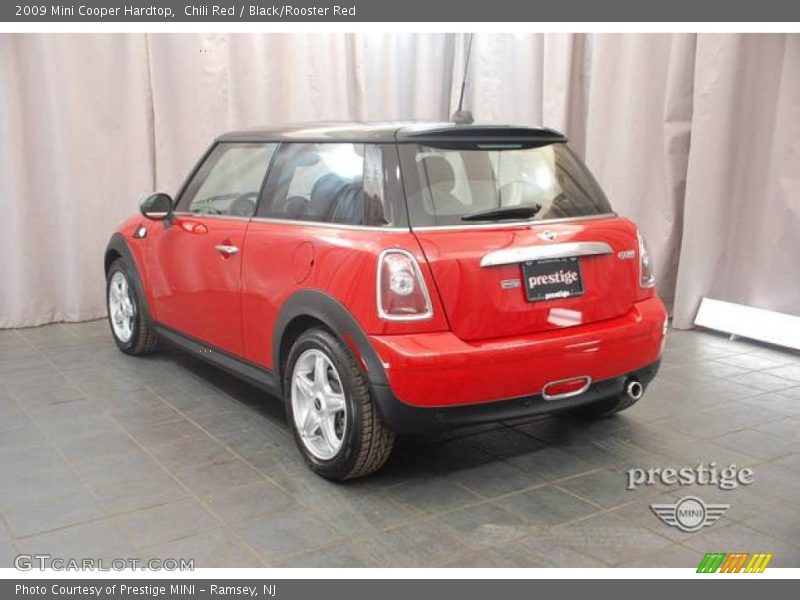 Chili Red / Black/Rooster Red 2009 Mini Cooper Hardtop