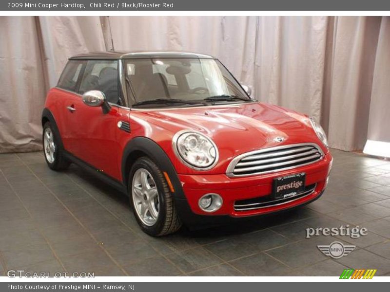 Chili Red / Black/Rooster Red 2009 Mini Cooper Hardtop