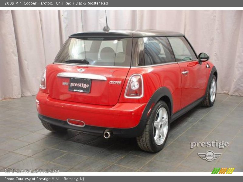 Chili Red / Black/Rooster Red 2009 Mini Cooper Hardtop