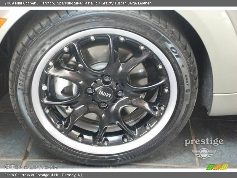 Sparkling Silver Metallic / Gravity Tuscan Beige Leather 2009 Mini Cooper S Hardtop