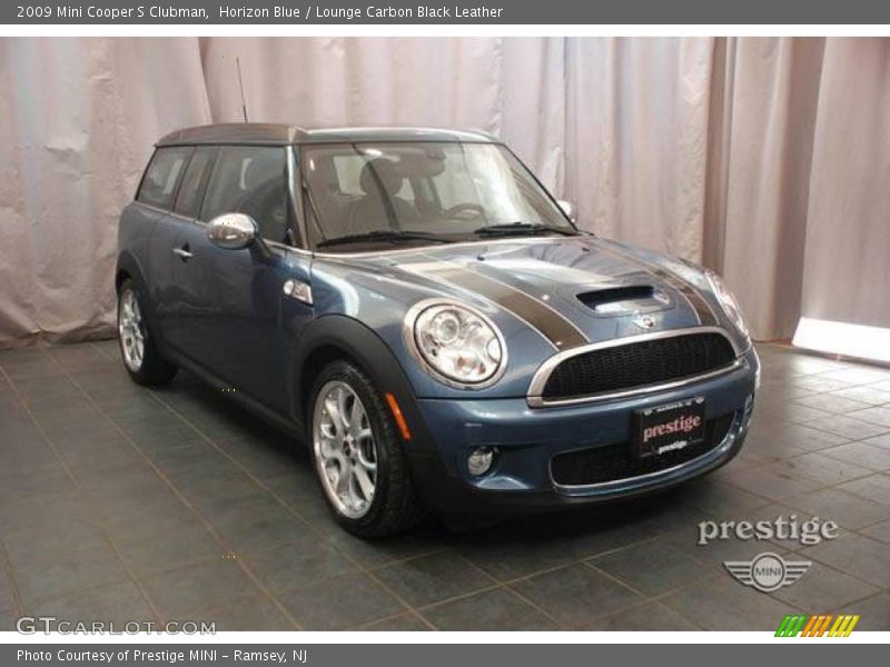 Horizon Blue / Lounge Carbon Black Leather 2009 Mini Cooper S Clubman