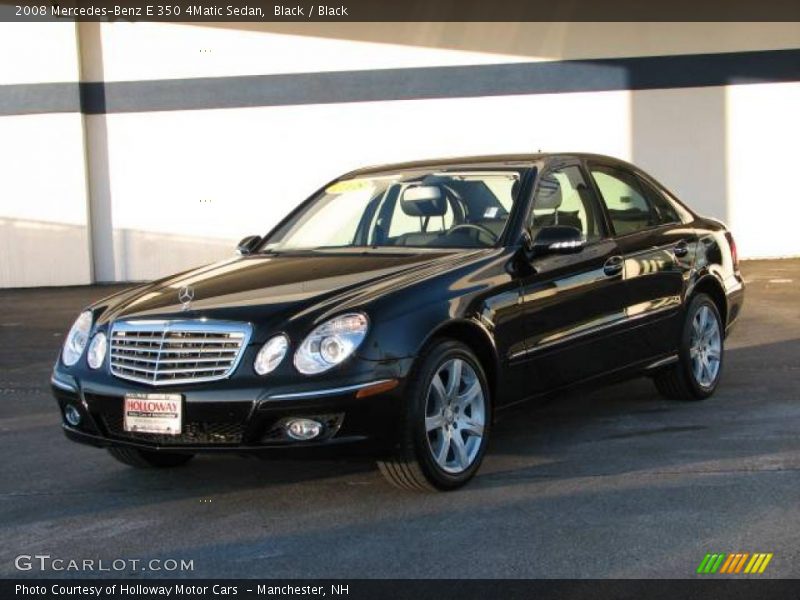 Black / Black 2008 Mercedes-Benz E 350 4Matic Sedan