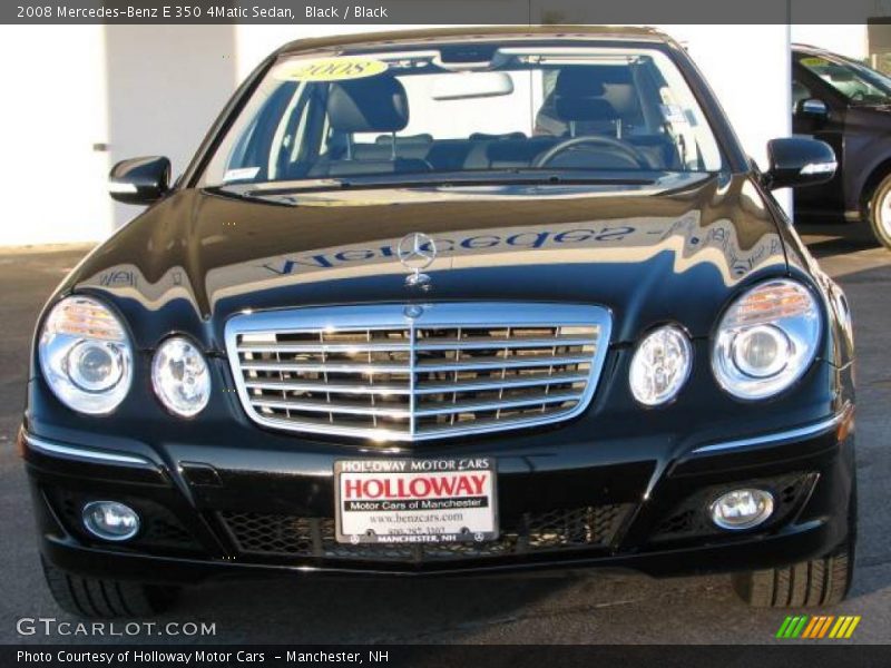 Black / Black 2008 Mercedes-Benz E 350 4Matic Sedan