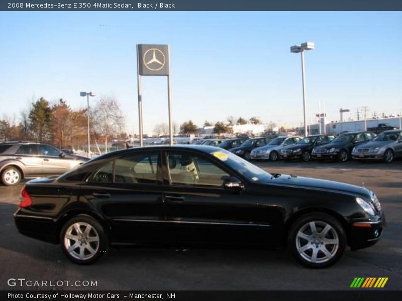 Black / Black 2008 Mercedes-Benz E 350 4Matic Sedan