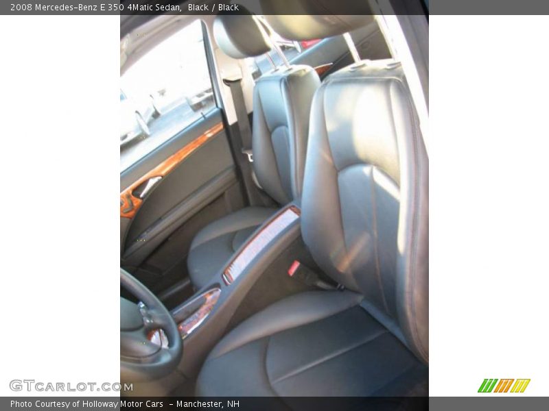 Black / Black 2008 Mercedes-Benz E 350 4Matic Sedan